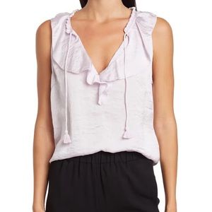 Paige Split Neck Ruffle Top
